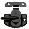 Designers Impressions 53638 Flat Black Cam-Action Window Sash Lock and