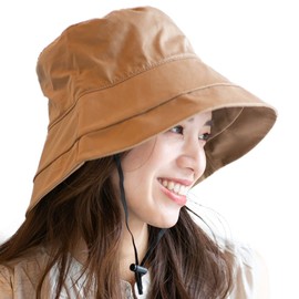 14+ ICHIYON PLUS ihat0501 Women's UV Protection, Safari Hat, Hat, Large, Wide Brim, Sun Protection, Spring and Summer, Straw Hat with Drawstring, Removable Drawstring, Hand Washable, Safe for High