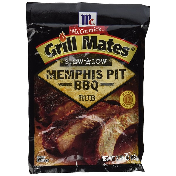 McCormick Grill Mates Slow & Low Memphis BBQ Rub, 2.25 OZ (Pack - 4)
