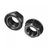 sourcing map M8 Serrated Flange Hex Lock Nuts, Carbon Steel
