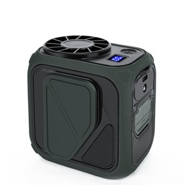 Xikec Stronger Airflow Portable Waist Fan Rechargeable 10000 mAh, 5 Speeds Max 20H Cooling, Battery Powered Personal Wearable Clip on Belt Shirt Fans, Neck Fan,Small Desk Fan for Outdoor Work,Travel