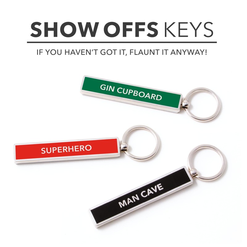 IF Show Offs Keys - White Van - Keyring, White