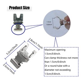 Metal POP Clip Sign Stand Holder, Bread Store Price Tag Card Holder, Advertising Display Clip Holder (Silver, 30Pack)