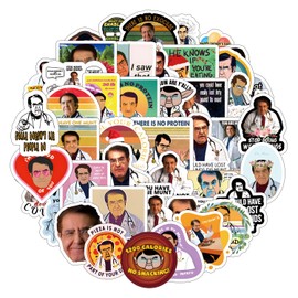 61Pcs Dr Now Sticker Medical Kawaii Waterproof Pack | Cute Aesthetics Vsco Cartoon Cool Deacls Graffiti Stickers Vinyl for Adults Teens Girls Kids Water Bottle Skateboard Luggage Laptop Computer Phone