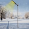 16Ft Tall Street Light Pole, Outdoor Metal Split Heavy Duty