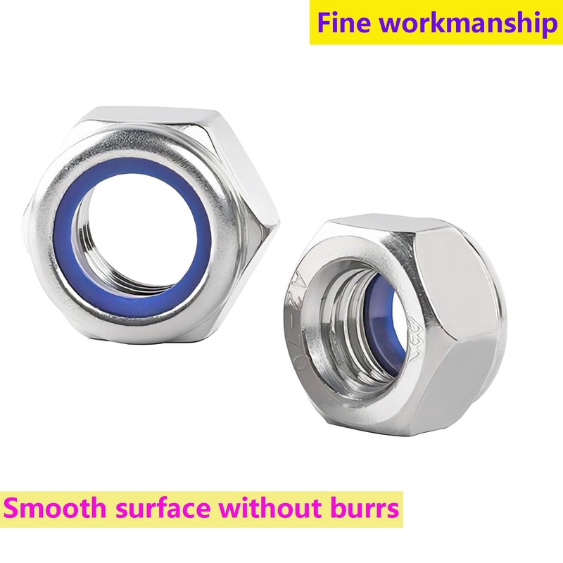 Ctyjia Pack of 20 304 Stainless Steel M8 Hex Nuts,