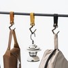 Buer Homie 5 PCS PU Leather Hooks, Multifunctional Leather Hangers,