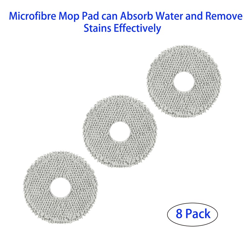 8 Pack Mop Pad Replacement Parts for ECOVACS Deebot T20