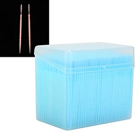 Yosoo Caja de 1100 Uds, Palillo de Dientes de Doble Cabeza Palillo de Dientes para Limpieza de Dientes de Doble Cabezal, Palillo de Hilo para Cuidado Bucal Amarillo, Azul, Naranja, Verde (Blue)