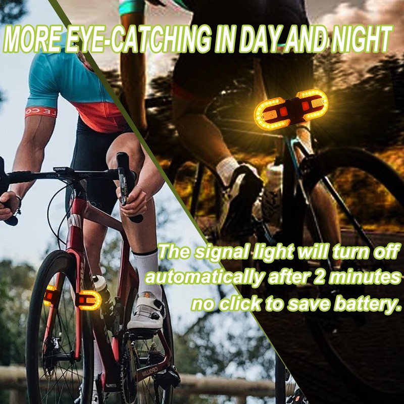 Turn Signals for Bike, USB Charging Bike Tail Light Remote