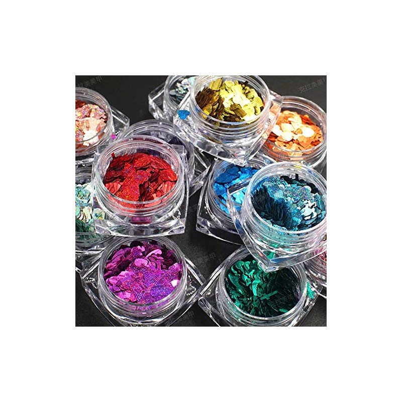 Small and Medium 3 Mix Sizes, Heart Shaped Hologram Cross
