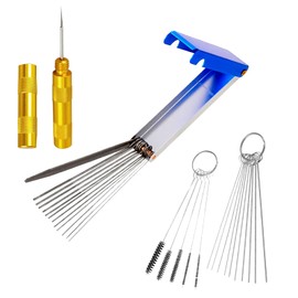 ATV & Moped Carburetor Cleaning Tools Set - for Easy Removal of Carbon Dirt and Jets on Carburetors. Suitable for Welders and Spray Equipment