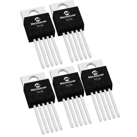 MICROCHIP TC74A0-5.0VAT IC, THERMAL SENSOR, 2°C, TO220-5 (5 pieces)