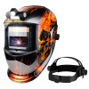 TRQWH Auto Darkening Welding Helmet with Light and Adjustable Sweatband