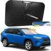 Motomate Windshield Sun Shade Umbrella- 【5 Layers UV Block Coating】