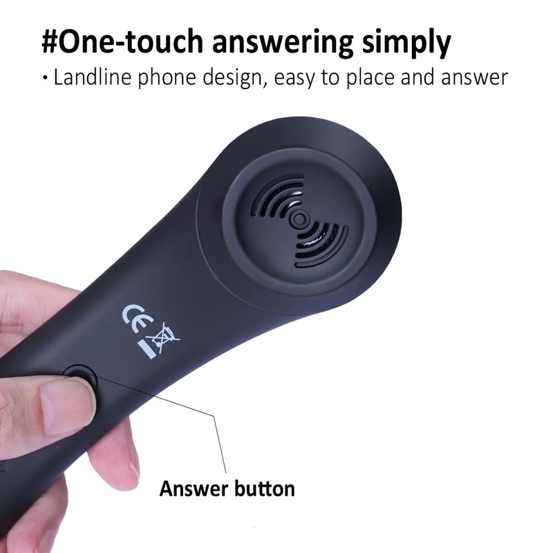 ENJOY-UNIQUE Ricevitore per telefono con microfono da 3,5 mm, stile