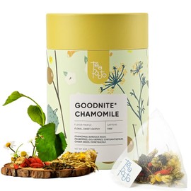 Tea Facto Goodnite* Chamomile Tea Bags with Chrysanthemum Tea for Soothing Comfort - 25 Bulk Pack Goodnight/Chamomile25