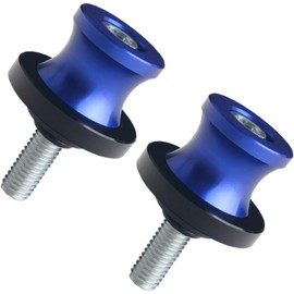 JGR BLue M10x1.5 10MM Motorcycle Swing Arm Spools Sliders CNC Swingarm Stand Screw Compatible for Yamaha Kawasaki