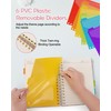 BNMBQKL Hardcover Spiral Notebook Journal with 6 Subject College Ruled