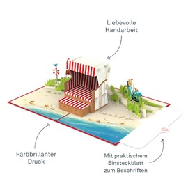 papercrush® Pop-Up Card Retirement "Alles Gute zum Ruhestand" - Funny 3D Farewell Card for Colleagues & Colleague for Retirement and Retirement, Greeting Card for Saying Goodbye to Retirees in Pension