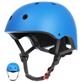 67i Toddler Bike Helmet - Girls Helmets (18.9"-21.2") with 11 Ventilation Vents, Adjustable Knob & Double Buckle, ABS EPS Layered Safety for Ages 1-4 (Blue)