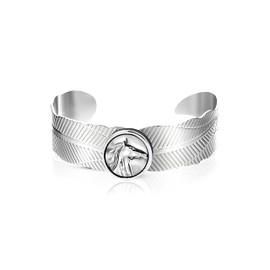 Andante Chunk Click Button Popper for Chunk Bracelets, Chunk Rings and Other Chunk Accessories - Horse