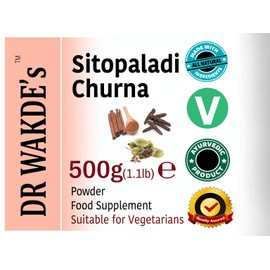 DR WAKDE’S Sitopaladi Churna Powder - 500g (1.1lb) | Classical Ayurvedic Formula | Blend of Dried Spices | Plant-Based | Vegan | All Natural