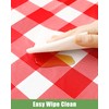 Smiry 8 Packs Gingham Disposable Table Cloth, 54 x 108