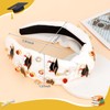 BAHABY Graduation Headbands for Women Girls White Knotted Headband High