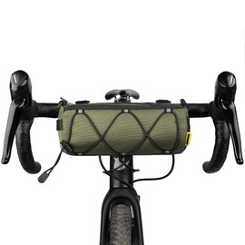 Rhinowalk Handlebar Bag Bicycle, Bicycle Front Handlebar Bag, Bicycle Basket, Mountain Bikes, Road Bikes, Commuter Shoulder Bag, Professional Bicycle Accessories, Green