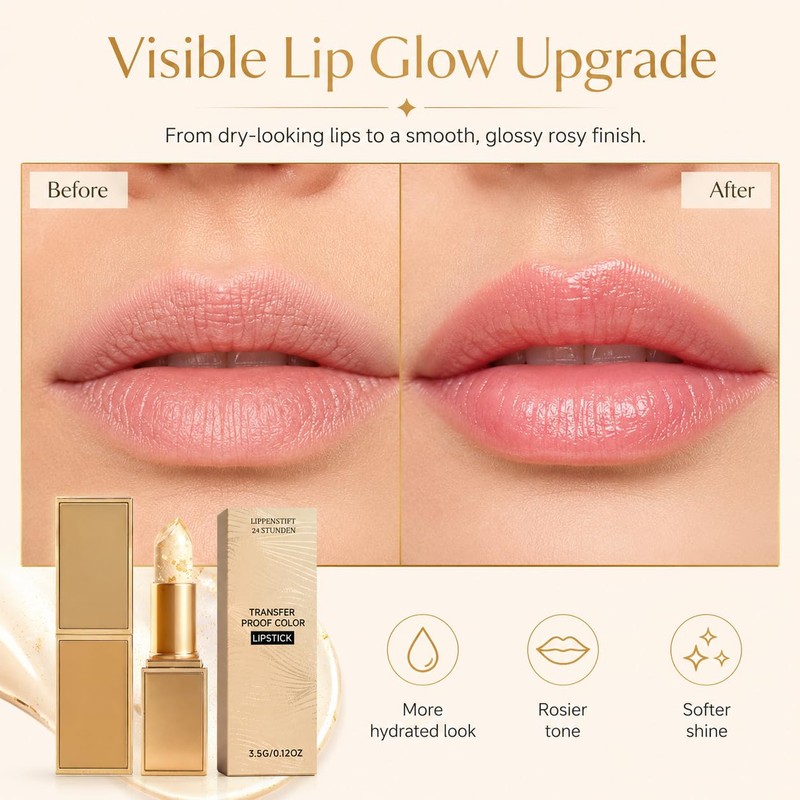 KivorColour Changing Lipstick,PH Adjusting Clear Lipsticks