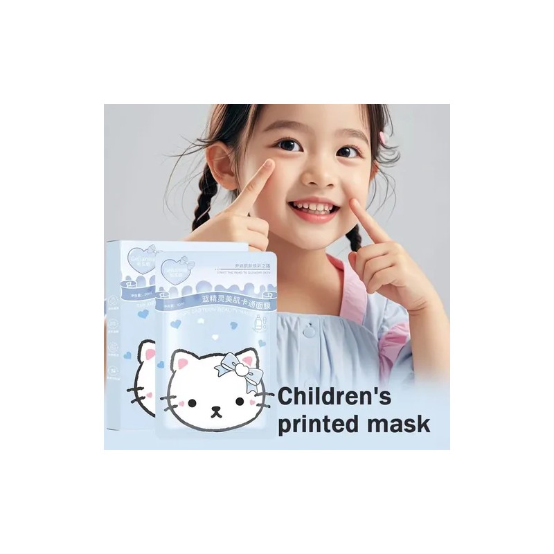 5pcs Nourishment Facial Mask Skincare Cartoon Design