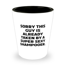 MIPOMALL Beautiful Shampooer Gifts, Sorry This, Sarcastic Birthday Shot Glass Gifts Idea For Men Women, Shampooer Gifts From Coworkers, Gifts for people who love to shampoo, Hair care gift ideas