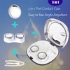 Erewa Contact Lens Case Kit with Mirror Durable, and 3pcs
