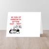 CafePress Duplicate Bridge Folded Greeting Card Matte