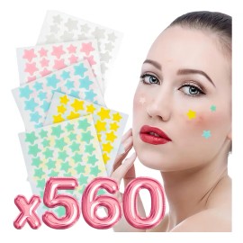 Parches para Acné Estrella Veraly Pack con 560 Unidades