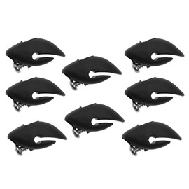 Generisch Bicycle Mudguard Clip Struts Attachment Holder Mudguard Holder (Black, Pack of 8)