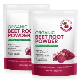 Beet Root Powder,16 Ounce | Natural Energy & Endurance Boost,Supports Circulation,Balance Skin Oil and Promote Natural Radiance | Beetroot Powder for Smoothies,Baking & Juice,Non-GMO,Vegan