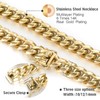 ZSLLZM Mens Miami Cuban Link Chain 14k Real Gold Plated