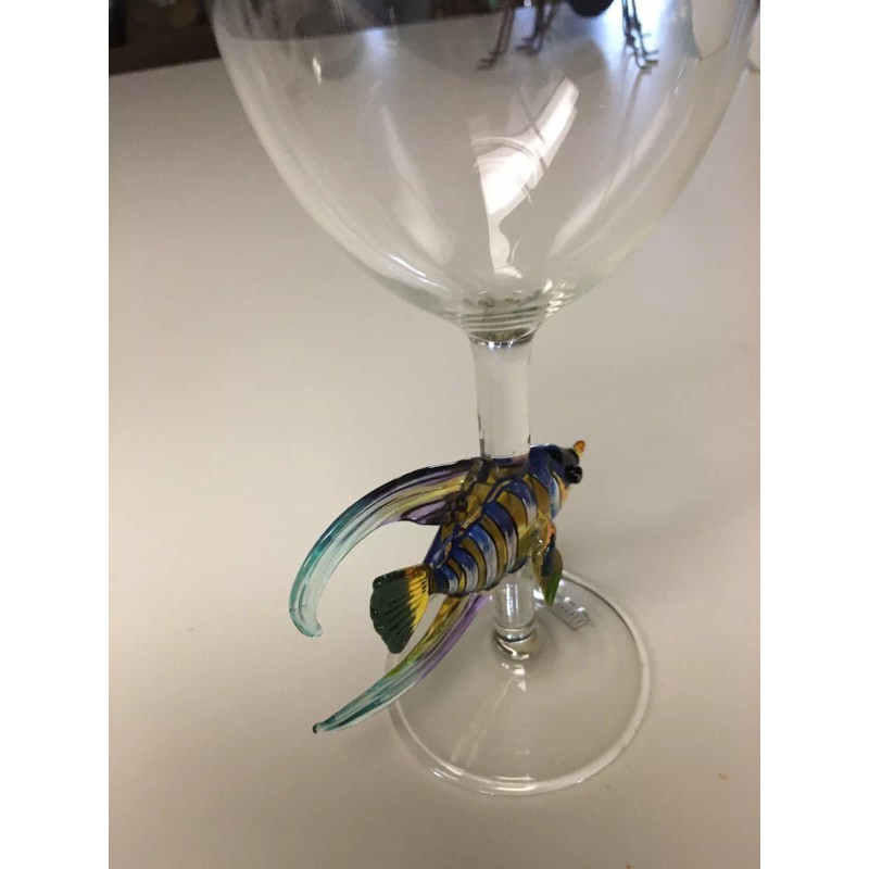 Home Essentials Set of Six Home Angel Fish Stem Wine