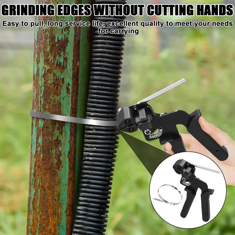 Cable Tie Pliers with 100 Cable Ties 200 x 4.6