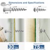 Bear Claw Hanger Screws Hanger Sliver- 30lb&75lb Picture Hooks -