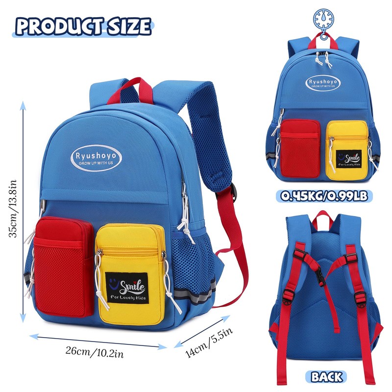 Ryushoyo - Mochilas para niños y niñas con correa para
