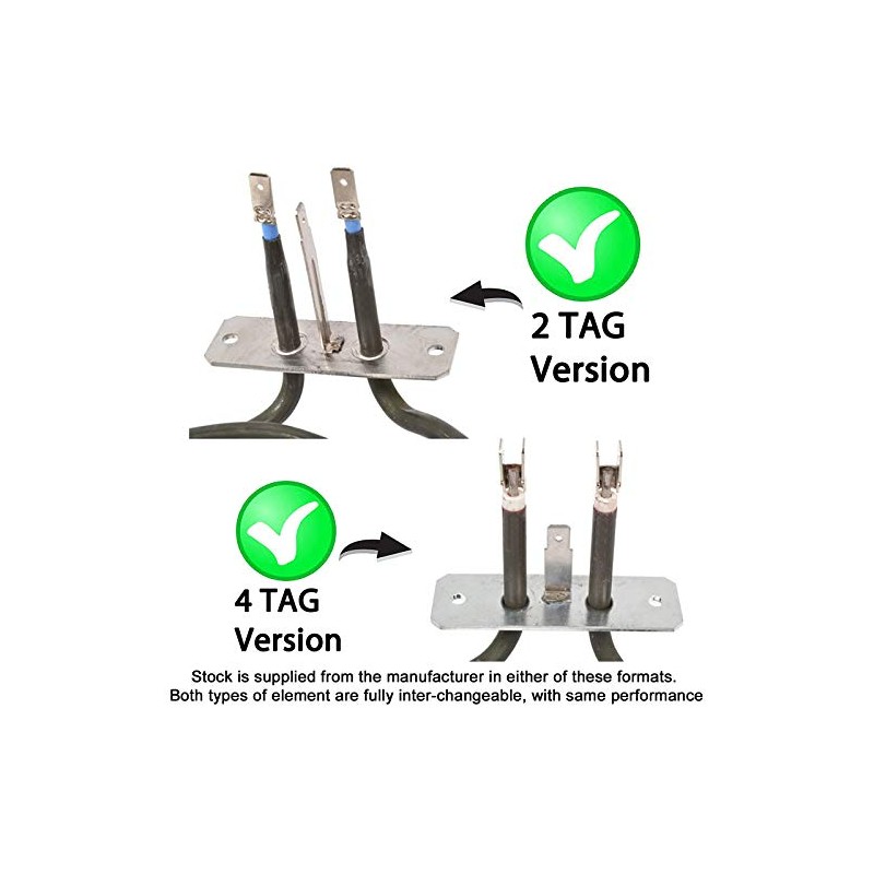 Genuine HOTPOINT Replacement 2000 Watt 2 Turn Fan Oven ELEMENT