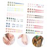 Minkissy 12sets Artificial Toe Nail Tips Full Cover Press Toenails
