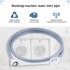 twoonto Washing Machine Cold Water Inlet Pipe, 2.5M Universal Inlet