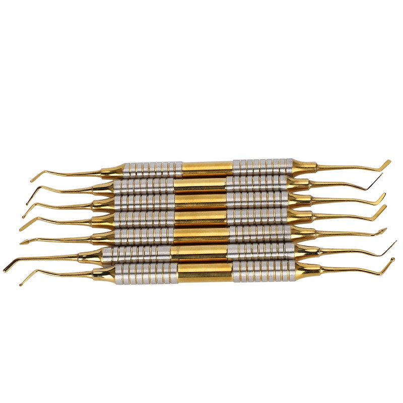 7pcs Dental Composite Resin Filling Spatula Stainless Steel Dental Instrument
