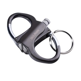 LIUYIDM Key Fob Car Carabiner Metal Alloy Key Rings Hiking Accessories, Suitable for Home Keys, Car Keys, Outdoor Mountaineering, black