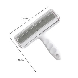 Pet Hair & Lint Remover – Reusable Grooming Tool for Furniture, Carpet & Clothes, Durable ABS + Stainless Steel, Easy to Clean, Grey– Ideal for Dog & Cat Hair Removal