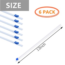 SAHENITEANA 6 Pack Plastic Wrap Cutter Slide Cutter, Plastic Wrap Slide Cutter for Foil Wax Paper Parchment Paper, Slide Cutter Replacement Fit Most Brands Wrap Dispenser (33CM)